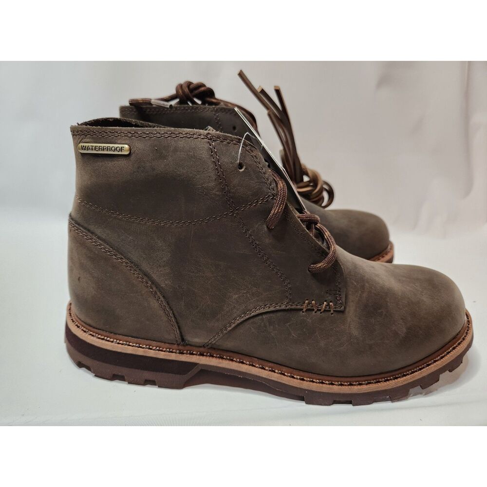 Muck Boot Men's Freeman Outdoor Casual Leather Boots Size 8 Brown
